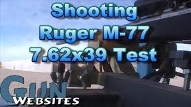 Shooting Ruger M77 (7.62x39 bolt action)