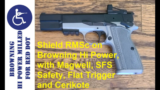 Browning Hi Power Milled for RMSc Red Dot