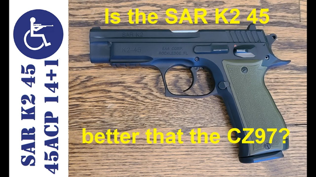 SAR K2 45 ACP 14+1 rounds