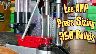 Lee APP Press Resizing 358 Bullets with Case Feeder