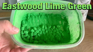 Eastwood Lime Green Powder Coat on 380acp Bullets