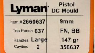 Lyman 356637 9mm 147gr Mold