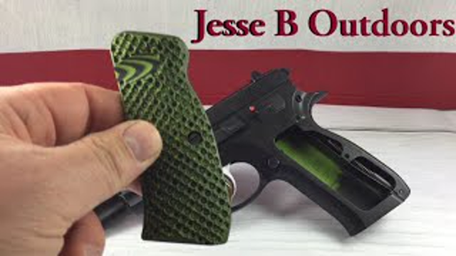 Installing grips on a cz75 series pistol with Lok Grips