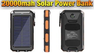 Annero 20000mAh Solar Power Bank from Amazon