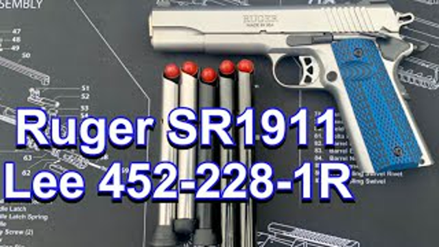 Ruger Sr1911 Shooting Lee 452-228-1R Bullets
