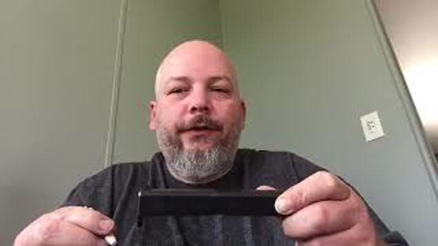 Color fill a Glock slide with a crayon