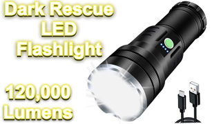 Dark Rescue 120,000 Lumens LED Waterproof Flashlight Review