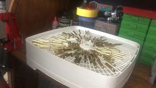 Drying brass with a food dehydrator