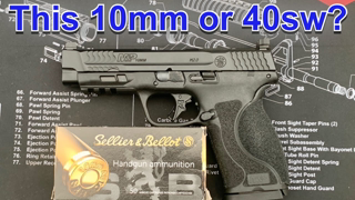 Sellier & Bellot 180gr 10mm Velocity & Function Check in the Smith & Wesson M&P 4.6” 10mm