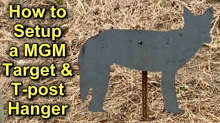 How to Setup a MGM AR550 Target with a MLS T-Post Hanger