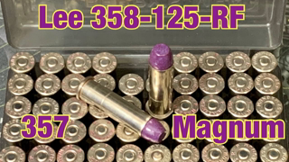 357 Magnum with Lee 358-125-RF Bullets and CFE Pistol Powder