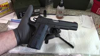 How to clean the Colt 1911 Government Model Competition 9mm pistol!