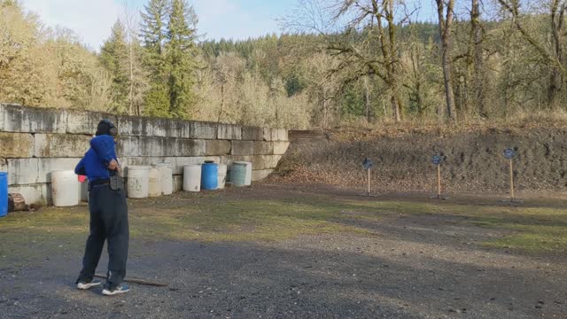 Target transitioning with the double stack Rock Island 1911