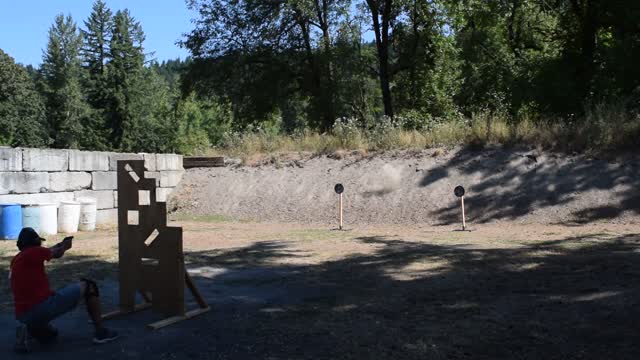 Shooting from behind cover with the Ruger LCP