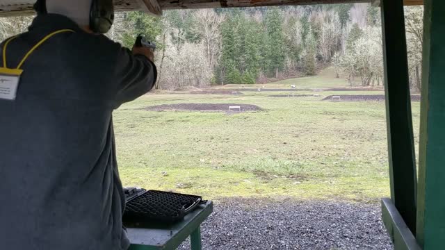 75 yards 12 inch steel with red dot