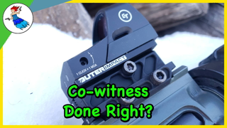 MRA Cowitness Adapter from OuterImpact // Cowitness a red dot on an AR15