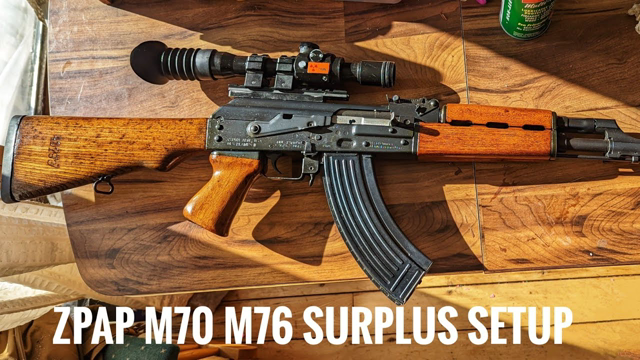 Zastava ZPAPM70: Full Refinished Surplus M76 Furniture With Surplus Zrak M76 Scope with Mount -2022