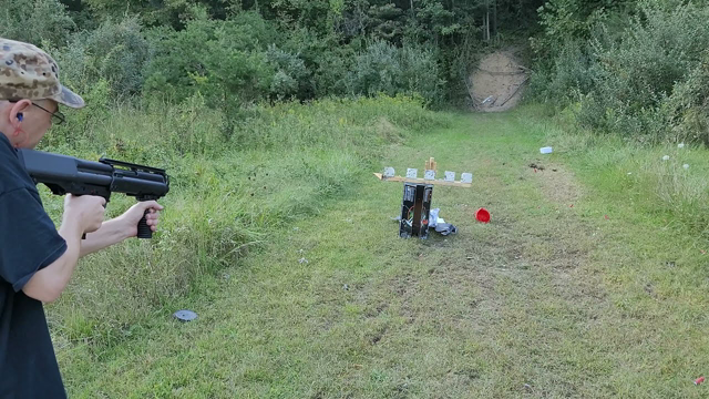 Breaking In The KSG-12 : 12 Gauge Shotgun With Birdshot No Problems Slow Motion & Regular Shooting