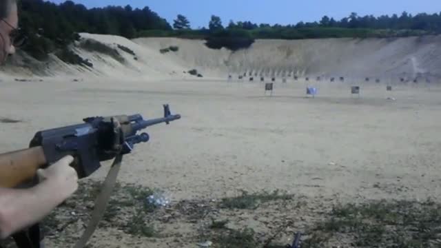 Classic Video: Shooting The Zastava 8MM M76 DMR  300 Yards with Iron Sights + Slow Motion (2007)