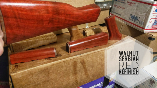 Zastava ZPAPM70 Wood Refinishing: Walnut Serbian Red "Ghost Method" Pure Tung oil No dye or Stain!