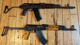 AK 47 74 Side Folder Vs Under Folder Romanian Wire folder Yugoslavian Zastava M70AB2 Under Folder