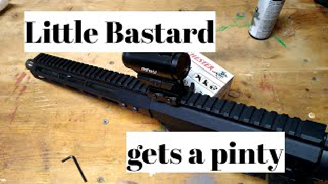 The little bastard build gets a pinty Red Dot sight installed.