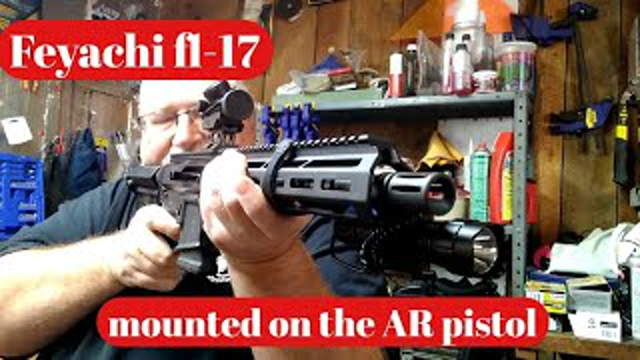 Feyachi fl-17 weapon light mounted on the Bear Creek 10.5 inch pistol upper. better than I expected.