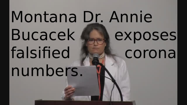 Montana physician Dr. Annie Bukacek discusses how COVID 19 death certificates are being manipulated