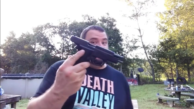 SIG P226 plinking from 16 yards, using Callaway Ballistics 115 GR TMJ Reman. #sig #p226 #9mm