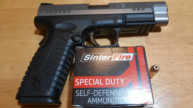 Sinter Fire 40 S&W 125 Grain Special Duty Defense. Group Test, With The Springfield XDM 40.