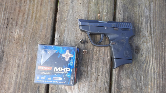 Norma .380 85 Grain MHP Cat Litter Jugs Of Water Penetration Test Using The Taurus TCP