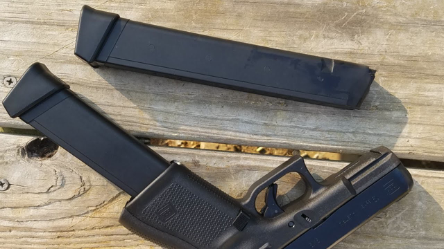 Glock 19 Gen 5 With KCI 33 Round Stick Magazine, Nuff Said.