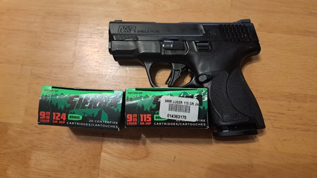 Sierra 124 GR JHP does ok in Smith&Wesson M&P9 Shield Plus, but 115 GR JHP accuracy is not there.