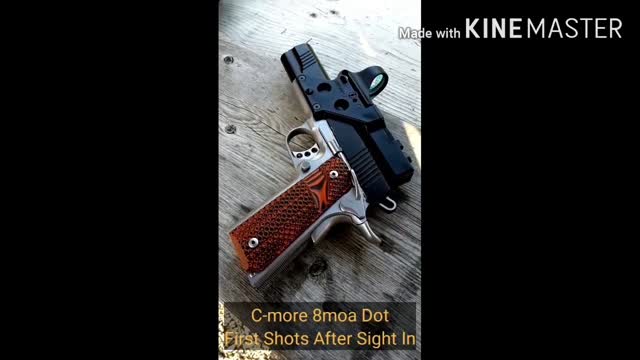 C-MORE Red Dot Sight 1911 Frame Mount....Quick Look #shorts